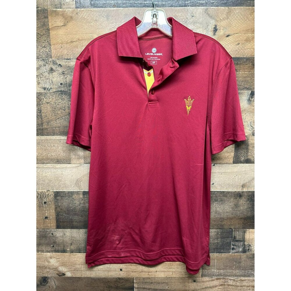Level Wear Men's Arizona Sun Devils‎ Polo Size Small